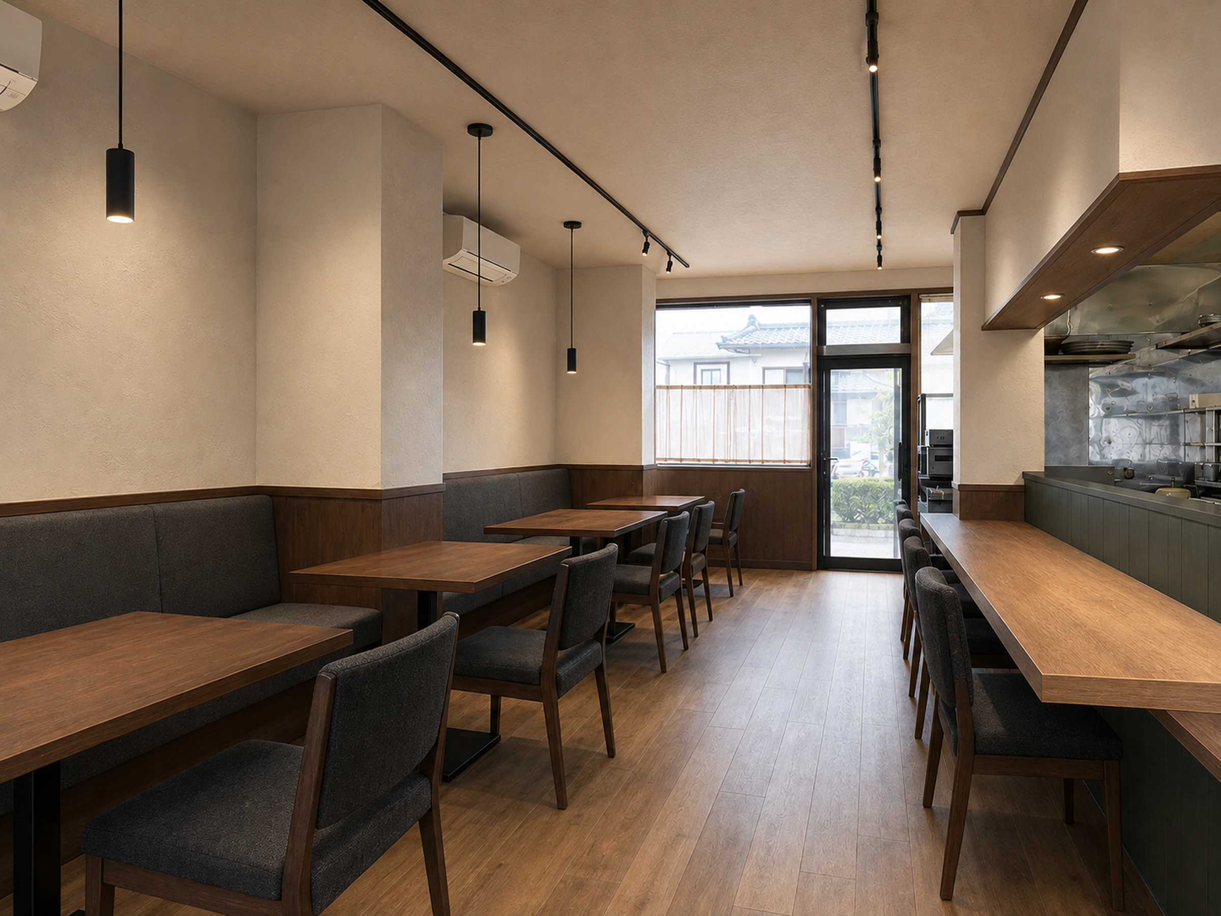 Restaurante renovado em Kani com ambiente profissional e acolhedor